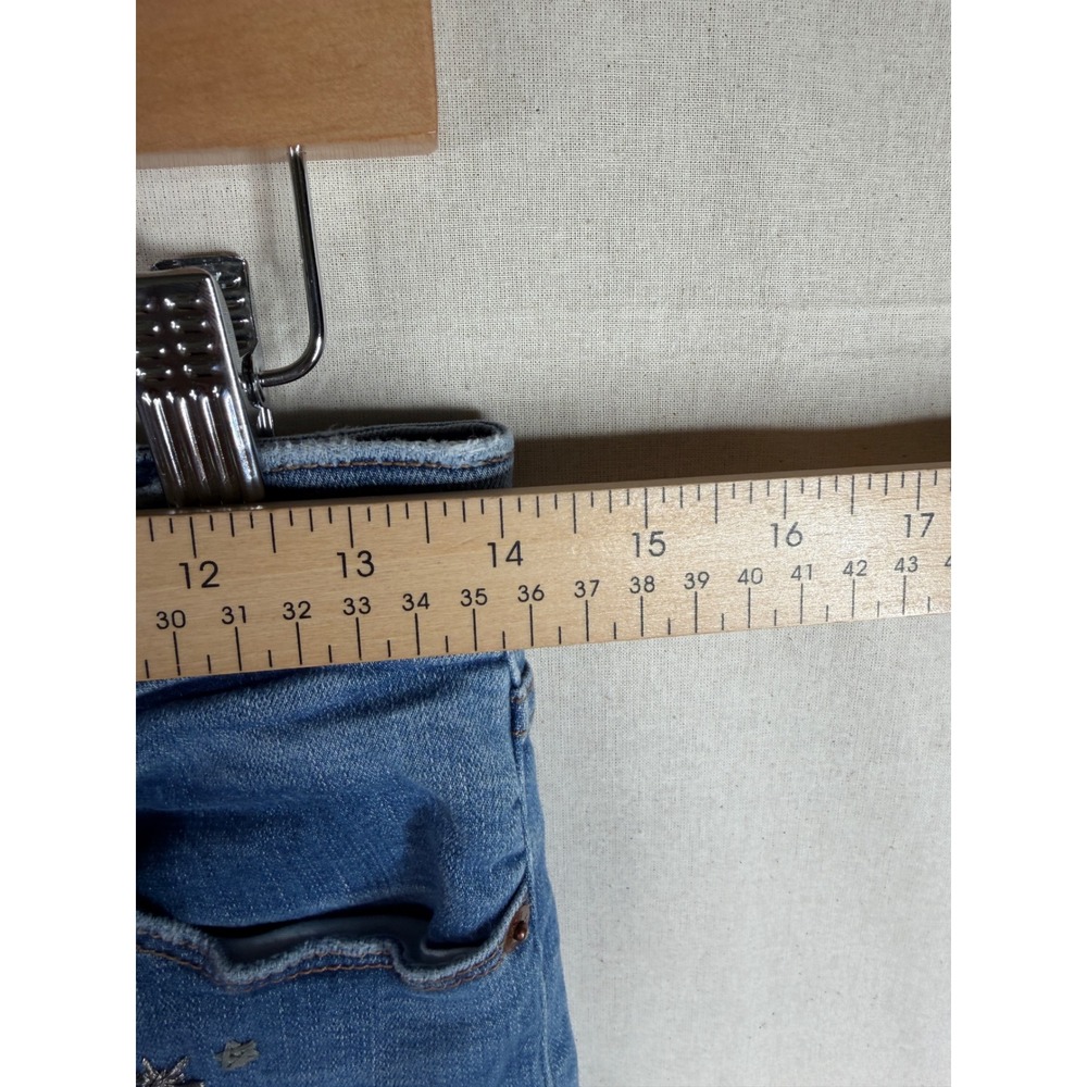 Abercrombie & Fitch Super Skinny Ankle High Rise Jeans size 28/6s Blue - Picture 7 of 9